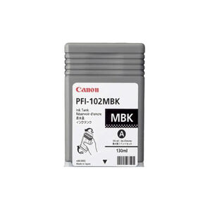 Canon PFI-102MBK Matte Black 130ml Ink Cartridge (0894B001AA)