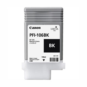 Canon PFI-106BK Black 130ml Ink Cartridge (6621B001AA)
