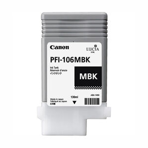 Canon PFI-106MBK Matte Black 130ml Ink Cartridge (6620B001AA)