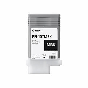 Canon PFI-107MBK Matte Black 130ml iPF670 iPF680 iPF770 & iPF780 Ink Tank (6704B001AA)