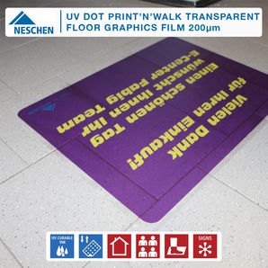 Neschen UV Dot Print'n'Walk Transparent Floor Graphics Film 200µm 6040068 61" 1550mm x 30m roll