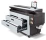 HP PageWide XL 8200 40-in Printer: PWXL 8200 Media Drawer and Red beacon