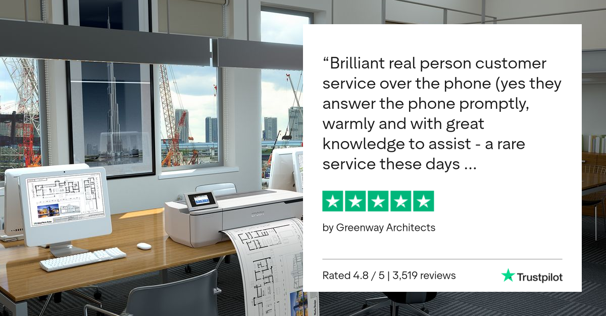 Real 5 star Customer review of plot it via Trustpilot