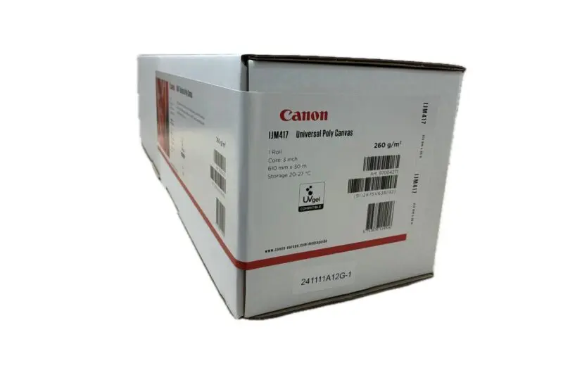 Canon IJM417 Polyester Inkjet Canvas for imagePROGRAF wide-format printers