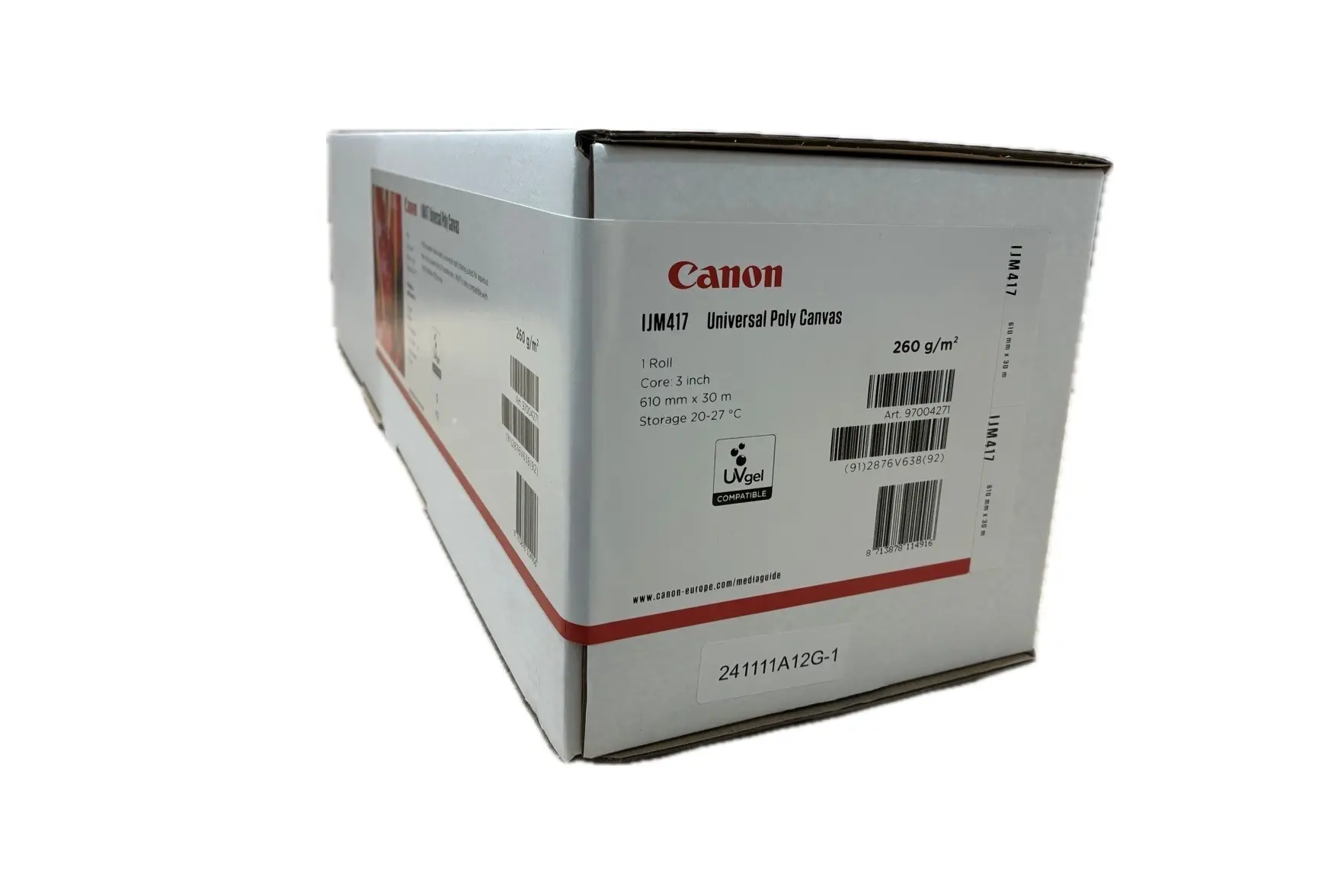 Canon IJM417 Universal Poly Canvas 260g/m² 97004272 36″ 914mm x 30m roll