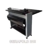 GERAFOLD 218 angled reverse view with optional cutter