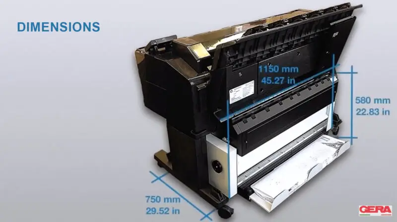 Gera Ladybird II DIMENSIONS 750mm x 580mm x 1150mm