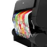 RU-23 take up reel in action with demo print