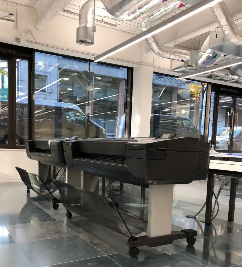 London Install 44 inch HP DesignJet