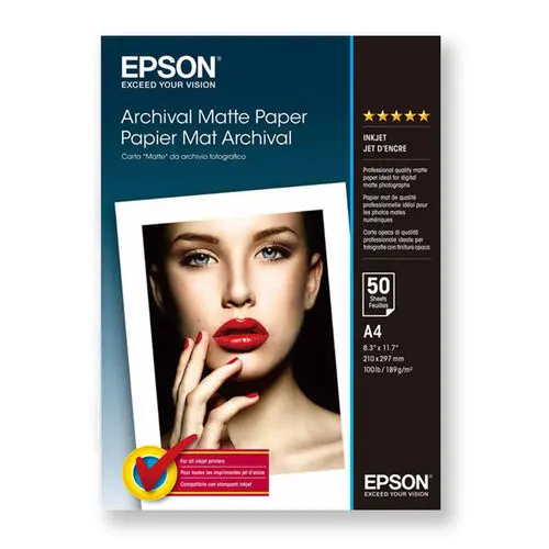 Epson C13S041340 Archival Matte Paper 192g/m² A3+ size (50 sheets)