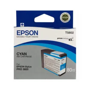 Epson T5802 Cyan Ink Cartridge - 80ml
