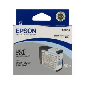 Epson T5805 Light Cyan Ink Cartridge - 80ml