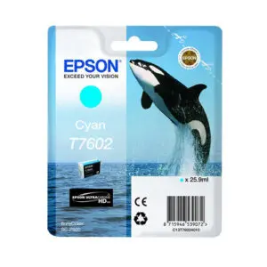 Epson T7602 Cyan Ink Cartridge - 25.9ml