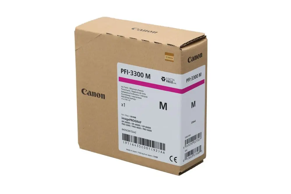 Canon PFI-3300M Magenta 330ml Ink Tank (6435C001AA)