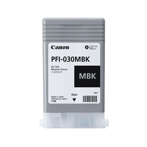 Canon PFI-030 MBK Matte Black 55ml Ink Cartridge (3488C001AA)