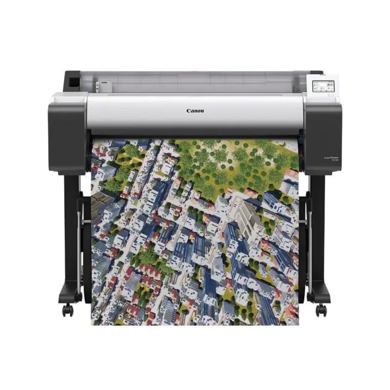 Canon TM-350 with A0 rendered plot