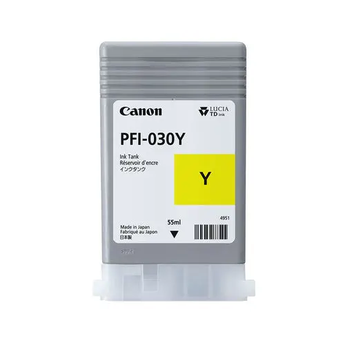 Canon PFI-030Y Yellow 55ml Ink Cartridge (3492C001AA)