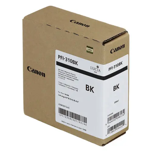 Canon TX-2000 TX-3000 TX-4000 PFI-310BK Black 330ml Ink Cartridge (2359C001AA)
