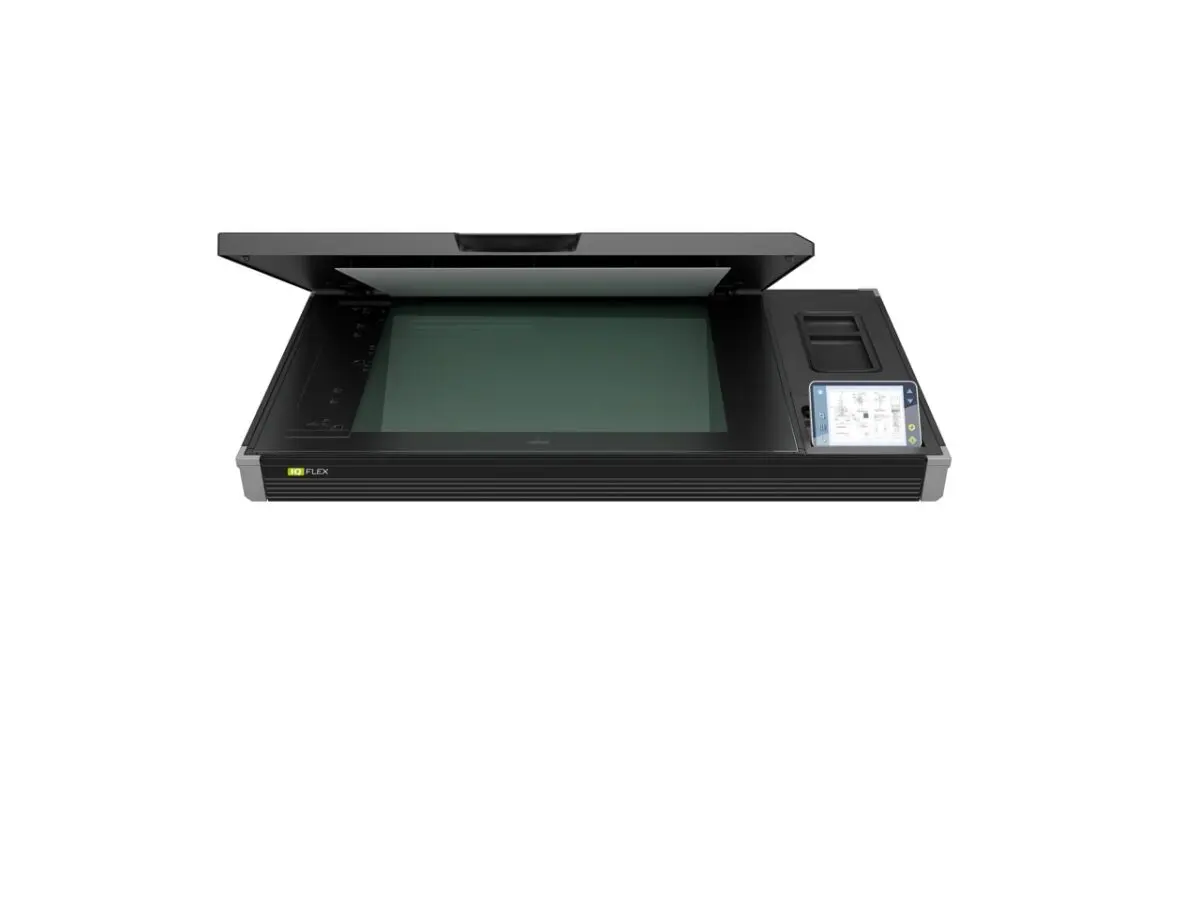 Contex IQ Flex Scanner with lid open