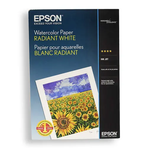 Epson C13S041352 Watercolor Paper Radiant White Paper 190g/m² A3+ size (20 sheets)