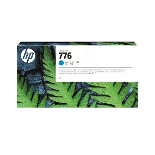 HP 776 1XB09A DesignJet Z9+ Pro 64″ Series Cyan 1 Litre Ink Cartridge