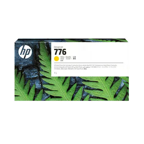HP 776 1XB08A DesignJet Z9+ Pro 64″ Series Yellow 1 Litre Ink Cartridge