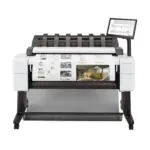 Front facing HP T2600 MFP with print