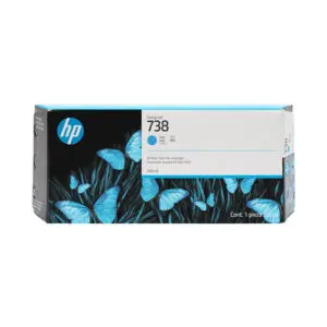 HP 738 Cyan Ink Cartridge - 300ml