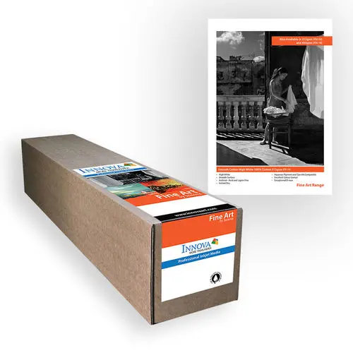 Innova IFA-014-R0432-015 Smooth Cotton High White 315g/m² 17″ 432mm x 15m roll