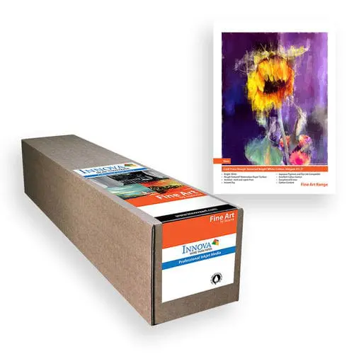 Innova IFA-027-R0914-015 Rough Textured Cotton BW 300g/m² 36″ 914mm x 15m roll