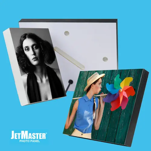 JetMaster® Photo Panel JMPP127X127B-10 5″ x 5″ Black Edge with stand (10 Pack)