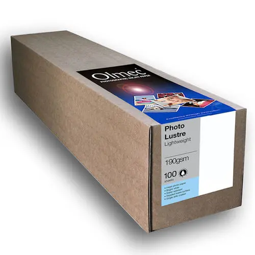 Olmec OLM-068-R0432-030 Photo Lustre Lightweight 190g/m² 17″ 432mm x 30m roll