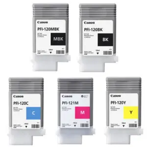 Canon PFI-120/PFI-121 Ink Cartridge Set - 130ml each