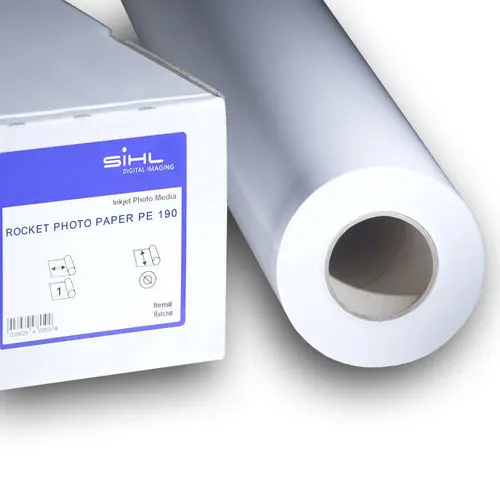 SiHL Rocket Photo Paper PE 190 Glossy 3371-36-30-2 190g/m² 36″ 914mm x 30m roll