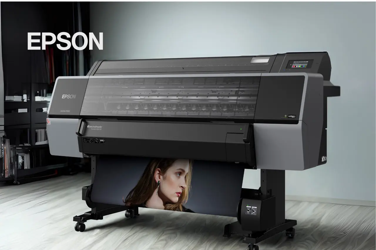 Epson SureColor P9500 printer in a modern studio setting