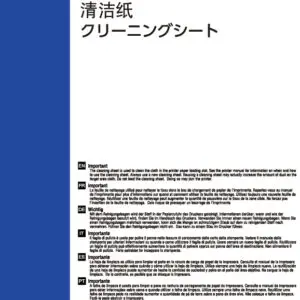 Epson Surecolor Cleaning Sheet