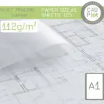a1 heavy weight tracing paper 112gsm
