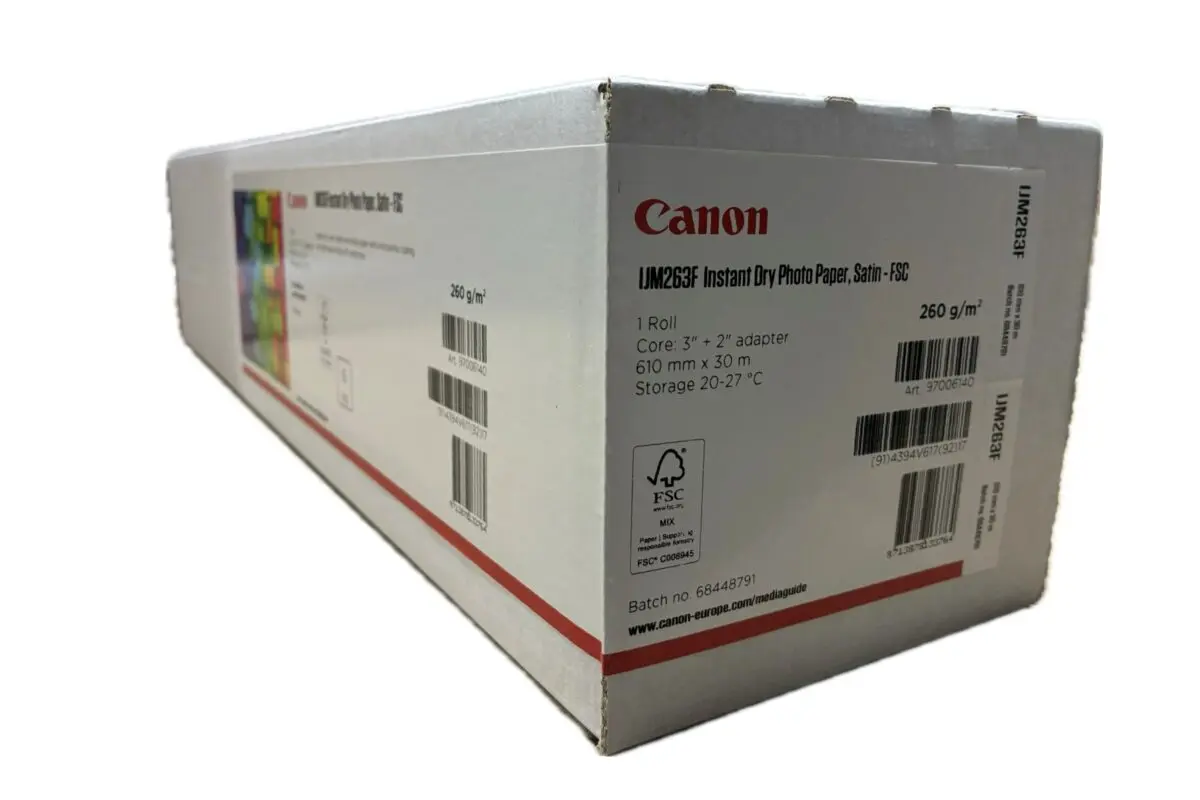 Canon IJM263F Inkjet Satin Paper Roll