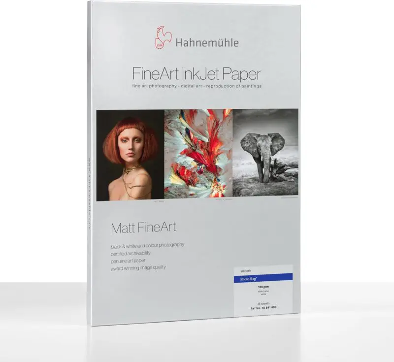 Hahnemühle Photo Rag® 188gsm cut sheets a4, a3, a3+, A2