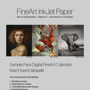 Hahnemühle Matt FineArt Smooth Paper A3+ Sample Pack