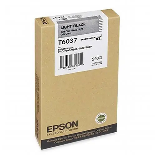 Epson T6037 Light Black ink cartridge – 220ml
