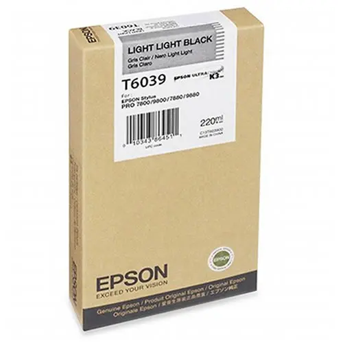Epson T6039 Light Light Black ink cartridge – 220ml