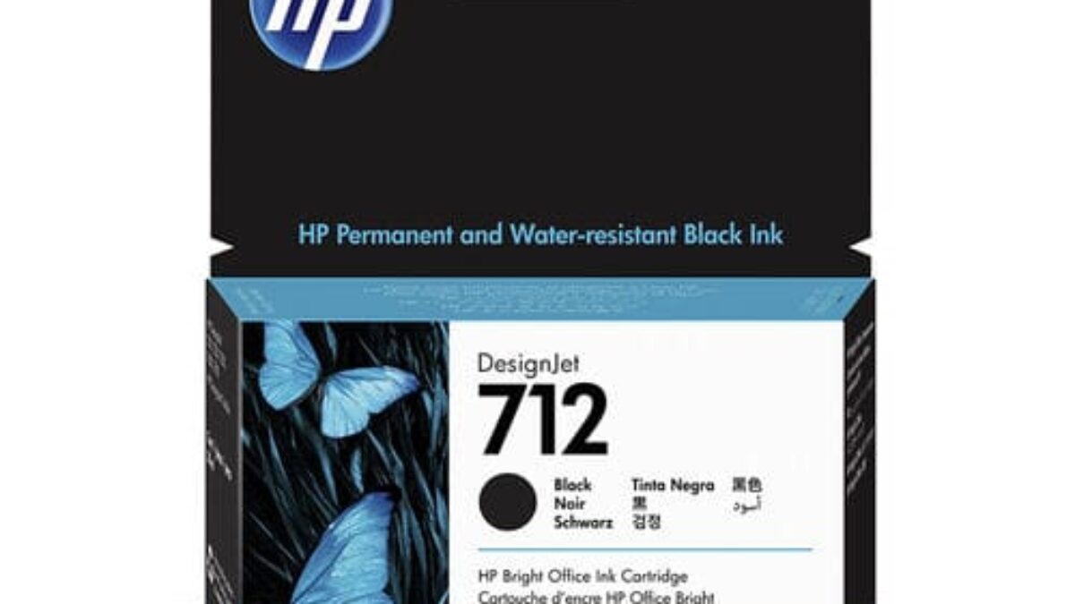 HP 712 Black Ink Cartridge - 38ml - Plot it