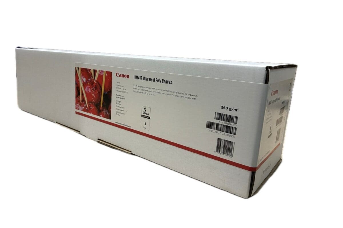 Canvas inkjet roll