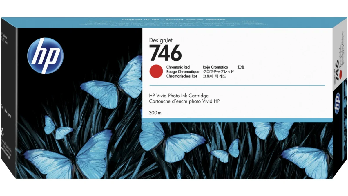 HP 746 Chromatic Red Ink Cartridge - 300ml - Plot it