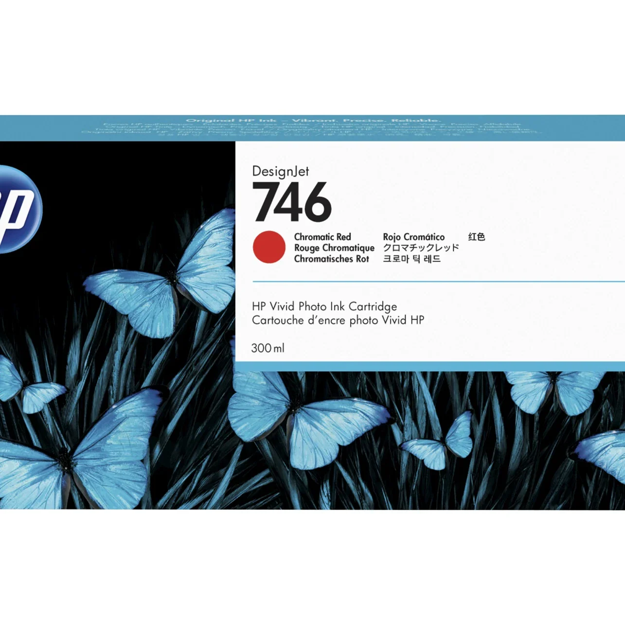 HP 746 Chromatic Red Ink Cartridge - 300ml - Plot it