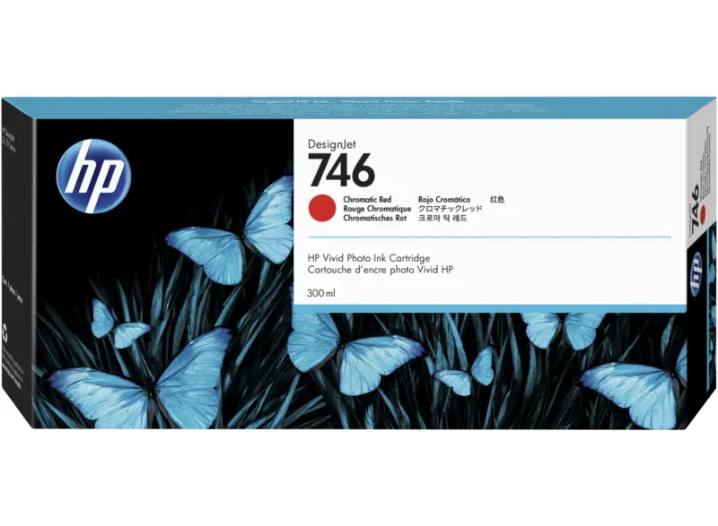 HP 746 Chromatic Red ink for DesignJet Z6 and Z9 P2V81A