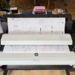 HP DesignJet T2600 Plus Edition, in office plan scanning