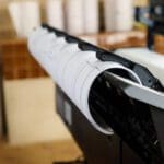 HP DesignJet T2600 T1600 Plus Edition Top stacker rear
