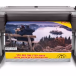 HP designJet Z6dr front with print